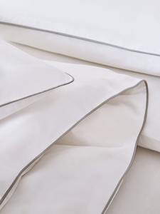 100% Cotton Sateen 300TC 4-Piece Customizable Minimalist Hotel Bedding <b>Set</b> <b>Duvet</b> Cover Pillowcase Ribbon Insertion Eco-Friendly - Product Image 5