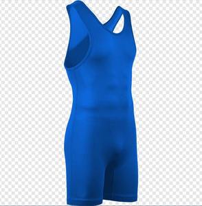 Camiseta de lucha libre para hombres con tela elástica de secado rápido y ajuste de compresión para entrenamiento profesional de gimnasia y partidos - Product Image 3