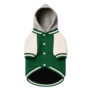 <b>Dog</b> Varsity Jacket for Pets Classic Hooded Style Soft Fleece <b>Dog</b> <b>Coat</b> <b>Warm</b> Winter Apparel For Small to Large <b>Dogs</b> - Product Image 4