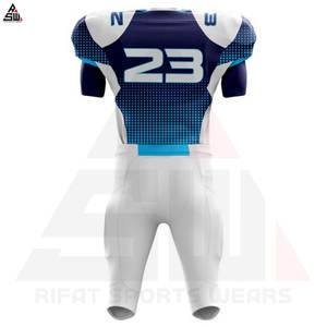 Men's Professional American Football Uniform Set - Durable <b>Padded</b> Jersey And <b>Pants</b> With Breathable Mesh Fabric - Product Image 3