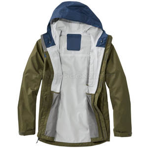 Vente directe en usine Veste de pluie à capuche de haute qualité pour hommes avec logo à l'avant pour la saison d'hiver - Product Image 4