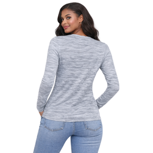 เสื้อยืดแขนยาวสีเทา Grey Legacy ชุดเครื่องแบบสมาคมนักศึกษาหญิงกรีก สีชมพูและสีเขียว สไตล์ลำลองสำหรับนักศึกษาหญิงกรีก - Product Image 6