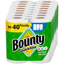 Bounty Quick-Size ผ้าเช็ดตัวแบบใช้แล้วทิ้ง2ชั้นสีขาว12ม้วนของครอบครัว = 30ม้วนปกติ - Product Image 6