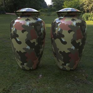 Urnas de cremación de camuflaje gris Premium con bolsa de terciopelo gratis L MAX B EXPORTACIONES - Product Image 4