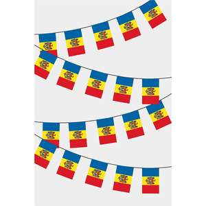 Moldavie Rectangular Party <b>Banners</b> Guirlande De Drapeaux - Product Image 1