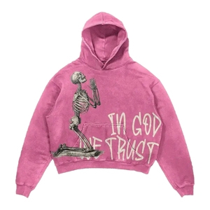 Nouveauté 2024 – Sweats à capuche personnalisés grande taille pour hommes, style hip-hop urbain, 100 % coton doublé, imprimés, décontractés, sportifs, anti-rétrécissement - Product Image 5