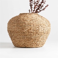 Meilleure vente de vase moderne tissé à la main en jacinthe d'eau décoration de centre de table pour mariage vase de sol OEM pour la décoration de la maison