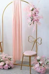 Magnifique support en cuivre pour arche de mariage, idéal pour cérémonies, réceptions, décorations de scène et baby showers - Vente en gros - Product Image 6