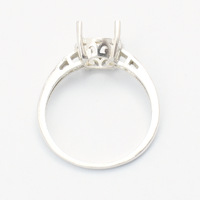 Bague semi-montée en argent sterling 925 pour bijoux DIY, avec support pour pierre de 9 mm, nouveau design, fabrication par moulage CAD/CAM, vente en gros