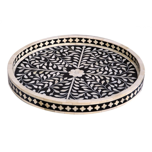 Round Custom Logo Bone Inlay <b>Serving</b> <b>Tray</b> Rectangle <b>Tray</b> <b>Plastic</b> Designed by Professional Manufacturer STAR CRAFTS INDIA - Product Image 2