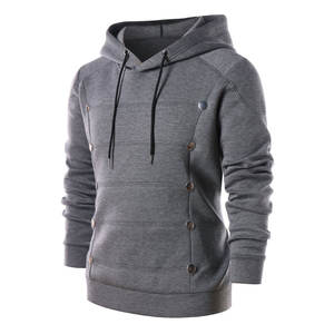 Dernière mode Sweats à capuche pour hommes personnalisés de style de rue Vêtements d'hiver unis vierges Sweats à capuche pour hommes à vendre - Product Image 1