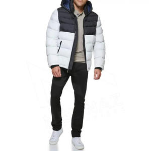 High Street hommes hiver épais chaud Polyester doudoune avec col montant et fermeture éclair personnalisable vente en ligne lettre motif - Product Image 5