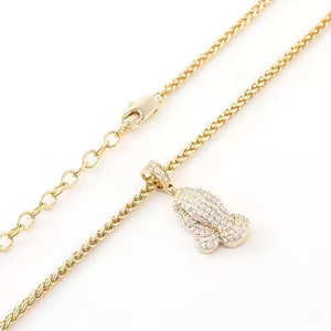 Elegante collar con colgante de Cruz de circón cortado de 1,5 pulgadas, joyería simbólica de plata brillante para hombres para bodas y fiestas de aniversario - Product Image 3