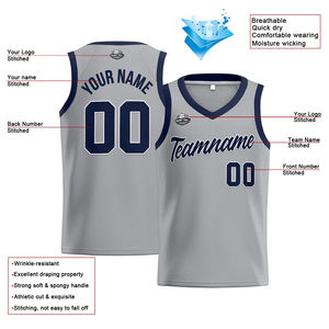 Camiseta de baloncesto bordada de alta calidad personalizada, camiseta de entrenamiento, baloncesto transpirable, fabricada en Pakistán - Product Image 3