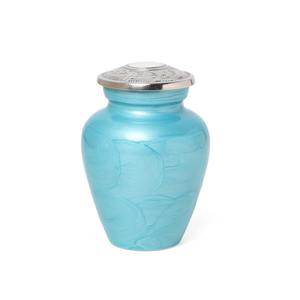 New Design Adult Cremation Urn Blue Meena Painted with High Quality Funeral <b>Supplies</b> for Ashes - Product Image 1
