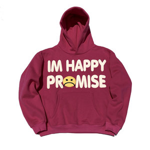 Prix d'usine coupe-vent hommes hiver décontracté solide bouffée imprimé sweats à capuche 100% coton meilleure vente - Product Image 1