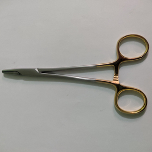 Portaagujas Webster de la mejor calidad, de 4,5 TC fórceps ", fórceps de operación de medio oro, fórceps de Cirugía de acero inoxidable OEM - Product Image 6