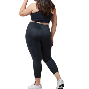 กางเกงโยคะพลัสไซส์มีกระเป๋า ผ้าสเตรชเอวสูง มีกระเป๋าข้าง รองรับการออกกำลังกาย ชุดออกกำลังกาย กางเกงออกกำลังกายสำหรับผู้หญิง - Product Image 5