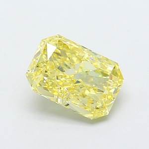 Diamante Radiante de 1.08ct VS1, Color Amarillo Claro Fantasía, Cultivado en Laboratorio - Product Image 1