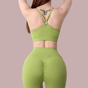 Ensemble de yoga 2 pièces grande taille pour femmes Sportswear High Elastic Gym wear Fitness Yoga Sets customize Logo Quick Dry - Product Image 2