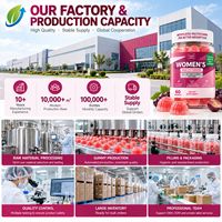 Gommes multivitaminées pour femmes, 20 vitamines, minéraux, biotine, collagène, sans sucre, 60 unités, saveur raisin, vente en gros, OEM, marque privée