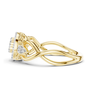 Bague en diamant de laboratoire 0,331 CT pour femme, clarté VVS-VS EF, or 18 carats, 14 carats, 10 carats et argent 925, or rose, or jaune, or blanc - Product Image 4