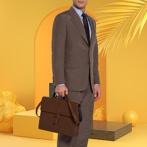 Wholesale Vintage Men's Genuine Leather Briefcase Leather <b>Messenger</b> <b>Bag</b> with <b>Laptop</b> Business <b>Bag</b> - Product Image 6
