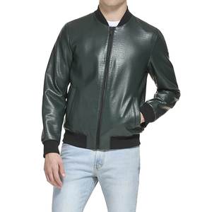 Blouson aviateur pour homme en cuir d'agneau véritable respirant et imperméable, grande taille, saison hivernale - Product Image 2