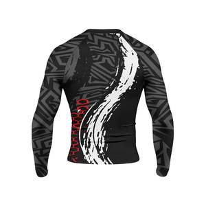 OEM Service BJJ MMA Men's Rash Guard Full <b>Sleeve</b> Slim Fit Pullover customized Gym Fitness Compression Shirts For Adult - Product Image 2