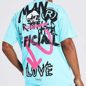 Vente en gros Logo personnalisé hommes tenue d'été respirant deux pièces vêtements de sport décontractés avec bas quantité minimale de commande tendance sérigraphie - Product Image 5