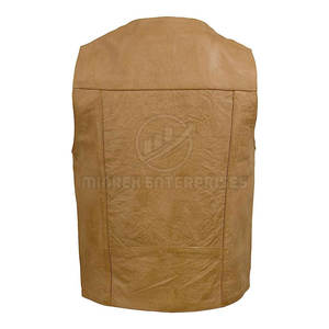 Chaleco de Cuero Casual de Invierno para Hombre MINREX, con Logotipo Personalizable, Color Sólido, Transpirable, Resistente al Viento e Impermeable, Precio Bajo, Lona OEM - Product Image 2