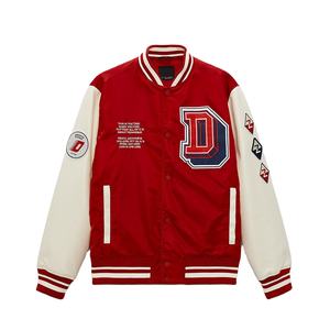 แจ็คเก็ตบอมเบอร์ผ้าวูล/โพลีเอสเตอร์แบบปรับแต่งได้ ยอดนิยมประจำปี 2025 สำหรับผู้ชาย พร้อมโลโก้ด้านหน้า กันลม สไตล์สตรีทแวร์ - Product Image 5