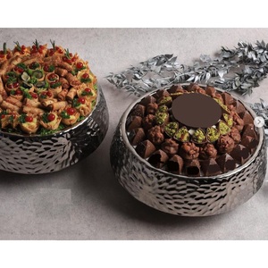 Tazón de Chocolate de Metal blanco de gran calidad, artículos de comedor modernos para el hogar, exhibición de Chocolate perfecta para dulces, postres, tazón de servidor - Product Image 4