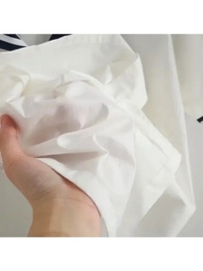 Haute qualité 100% coton Blouse Mori filles été JK col marin à manches courtes blanc bleu marine Blouses école uniforme haut - Product Image 3