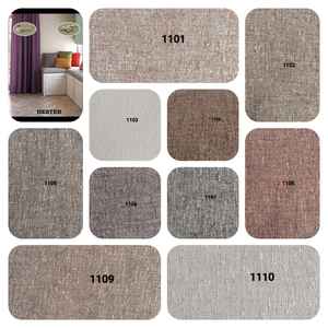 ผ้าม่านโพลีเอสเตอร์100% หรูหรามีสไตล์ผ้าถักคลุมหน้าต่างที่กว้างขึ้นทอพื้นผิวสำหรับตกแต่งบ้าน - Product Image 3