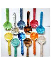 Ensemble de couverts Offre Spéciale écologiques pour fêtes à l'intérieur et mariages Outils à salade avec poignée en résine - Product Image 4