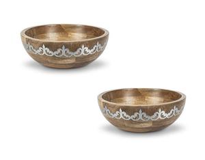 Tazón para Servir Frutas de Diseño Moderno, Redondo, de Cobre de la Más Alta Calidad, con Base de Madera - Product Image 3