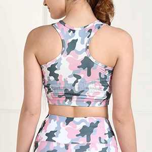 Sujetador deportivo con logotipo personalizado transpirable al por mayor, Sujetador deportivo de marca privada de alto impacto para mujer - Product Image 2