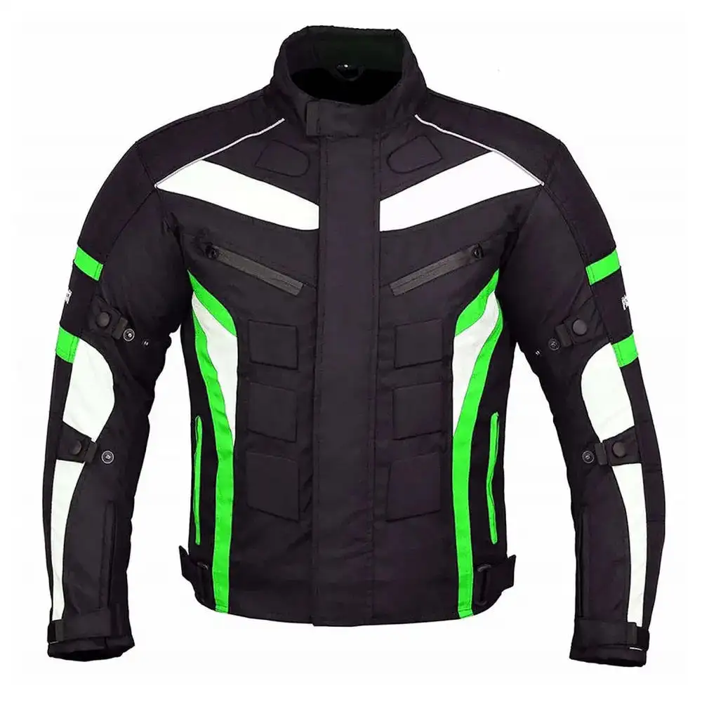 Qualidade Premium Motorcycle & Auto Racing Wear Men's Leather Jacket Custom Made Moda Bike Riding Gear