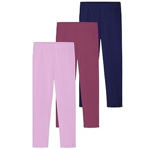 Leggings Lisos de Alta Calidad Hechos a Medida OEM para Niñas, Pantalones Joggers Ajustados, Leggings de Algodón y Elastano - Product Image 6