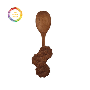 Cuchara de madera Material de madera respetuoso con el medio ambiente para ensaladas Utensilios de cocina Herramientas de cocina hechas en Vietnam - Product Image 4
