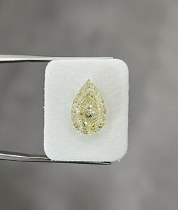 Poire Cut 5.02 Ct Fantaisie Jaune Brunâtre Clair Diamant Lâche Excellent Polonais EX Symétrie NON Fluorescence pour Certifié Naturel - Product Image 1
