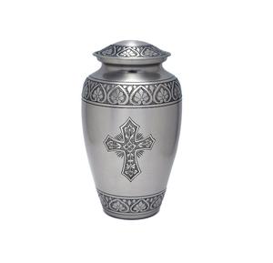 Exclusive Brass Cremation Adult Urn Nickel Plated Solid Metal Adult Funeral Urn for Human <b>Ashes</b> <b>Keepsake</b> Jar - Product Image 3