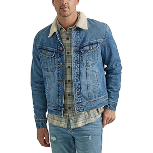 Veste en jean pour hommes de qualité supérieure manteau en jean bleu personnalisé veste en jean streetwear vintage élégante vente en gros pour les marques - Product Image 1