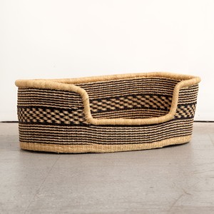 Panier pour chaton et chiot en raphia naturel tendance, accessoires pour animaux de compagnie à vendre, lits pour animaux de compagnie en herbe de mer - Product Image 6