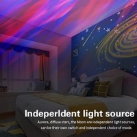 Projecteur de lumière d'aurores boréales et d'ondes océaniques en gros, projecteur 3D holographique à ondulations d'eau, éclairage d'ambiance romantique