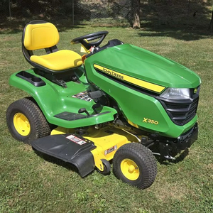 รถตัดหญ้าแบบนั่งขับ Johnn-Deere X300, X350 เครื่องยนต์เบนซิน สูบเดียว 2 จังหวะ ความกว้างใบมีดตัด 8.6 นิ้ว ระบบปล่อยหญ้าด้านข้าง - Product Image 1