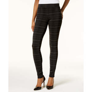 Leggings Casual Stampati da Donna Style & Co, Taglia XL, Neri, in Spandex Lavorato a Maglia, Pantaloni da Yoga per la Stagione Primaverile - Product Image 1