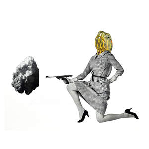 Precio Especial, Collage Sarcástico, Arte de Pared Enmarcado en A4, Collage Stampe, 21x29.7cm - Product Image 1