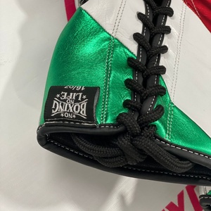 ถุงมือชกมวยหนังแท้คุณภาพสูง ทนทาน สำหรับฝึกซ้อมและแข่งขัน ยี่ห้อ No Boxing No Life รุ่นพรีเมียม - Product Image 5